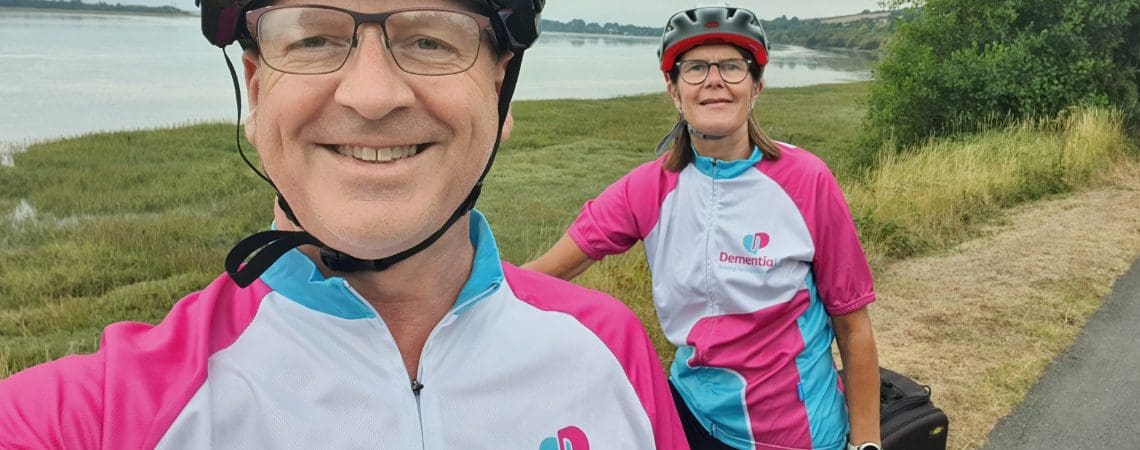 Cyclists at a Dementia UK event