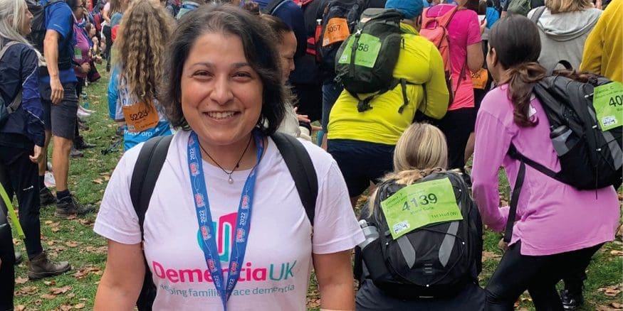 A female runner at the Thames Path challenge