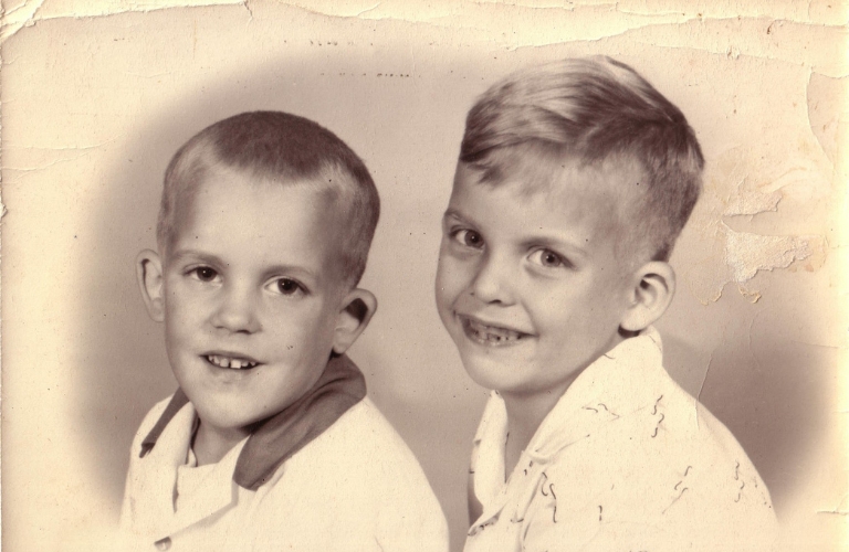Dáithí and his brother, Matt (on the left). Early 1960s