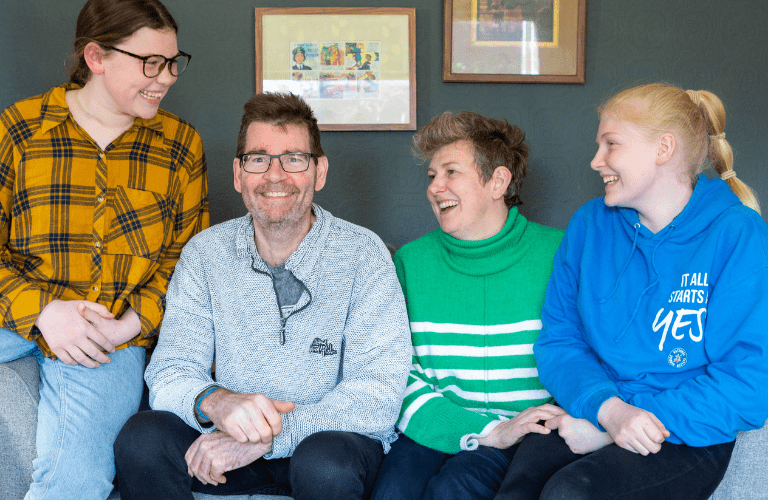 Hannah, Neil and their daughters