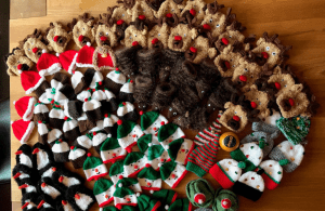knitted Christmas decorations