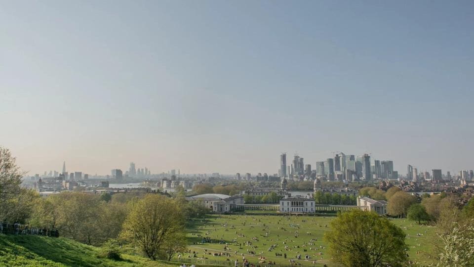 landscape skyline view of Primrose Hill London