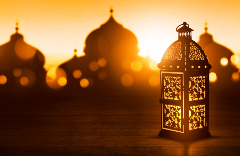 A mosque at sunrise