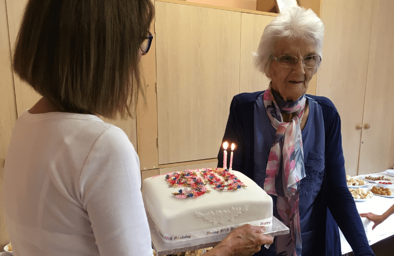Ruth at her 90th birthday party