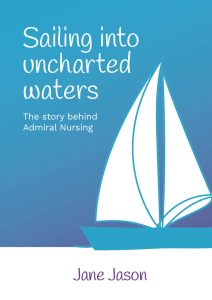 Sailing into uncharted waters by Jane Jason. Front cover of the book.