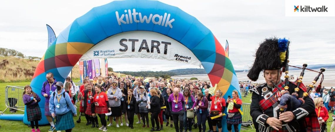 kiltwalk starting line