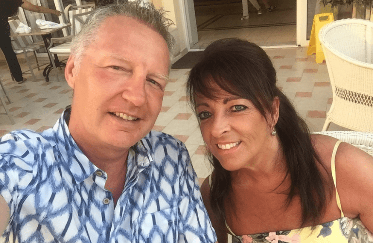 Tracy and Steve in Zakynthos, Greece