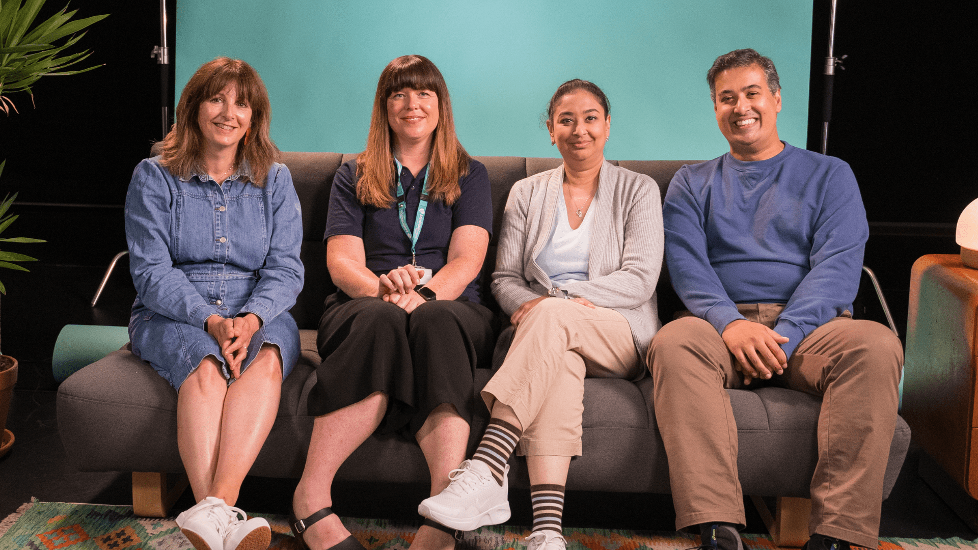 Admiral Nurse Sheridan with Aqib, Shahbanu and Penny